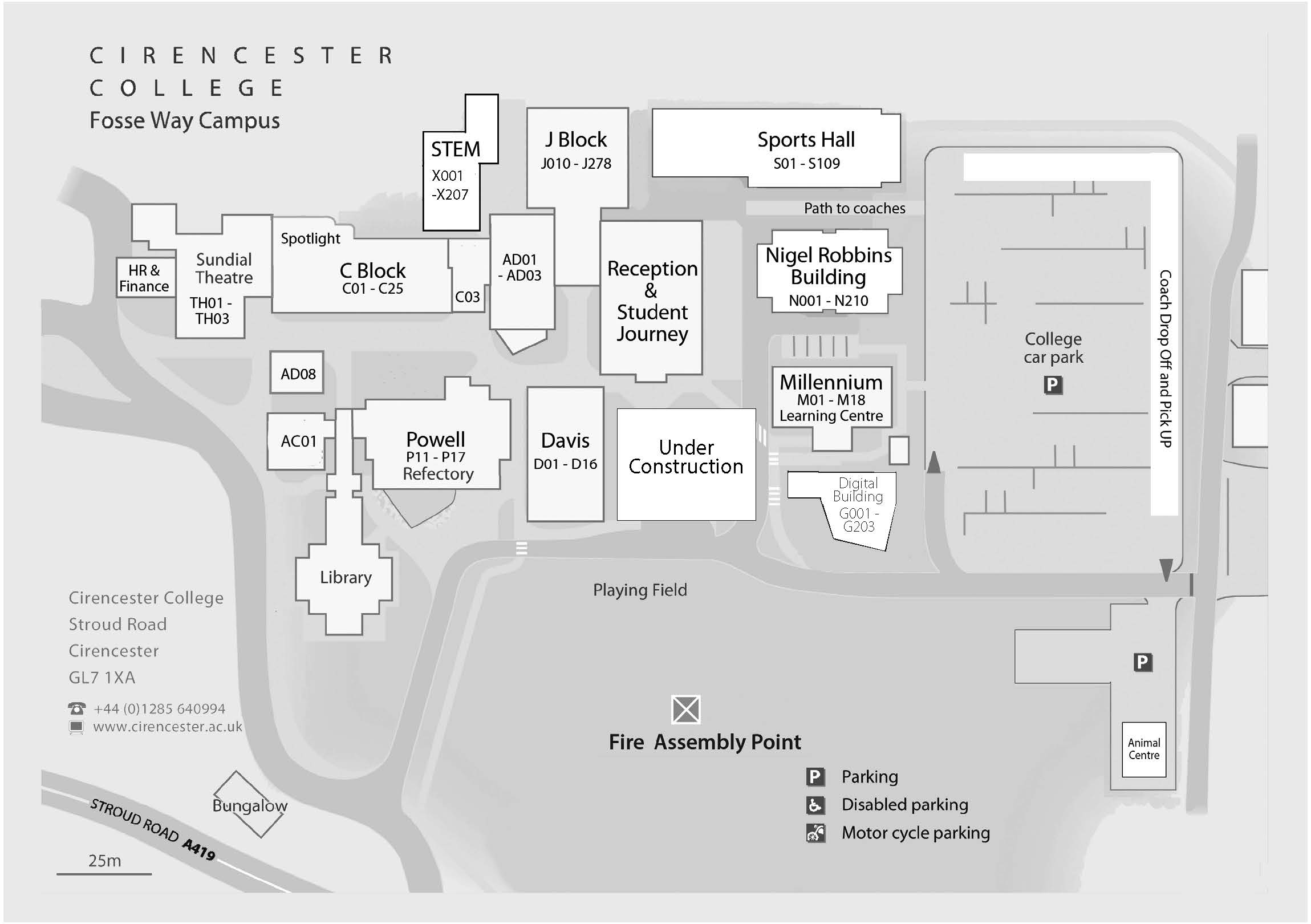 college-map-cirencester-college