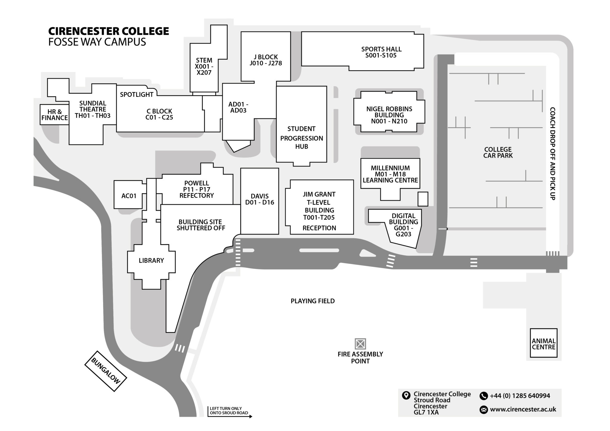 college-map-cirencester-college